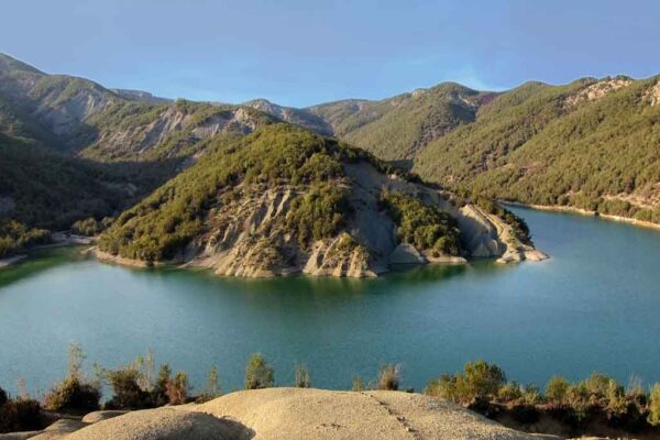 Lake Alltata and Mount Zajs