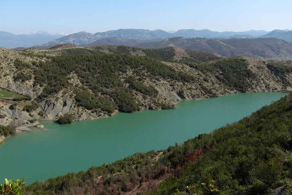 Lake Alltata and Mount Zajs